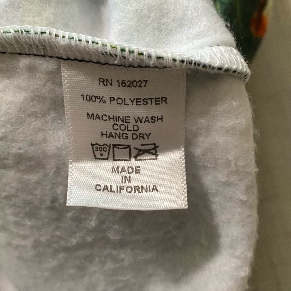 NWOT Adult sloth and lush jungle setting zip up hoodie - Picture 2 of 9